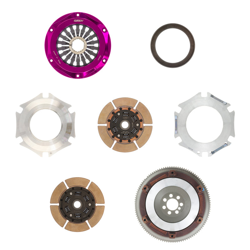 Exedy 2008-2015 Mitsubishi Lancer Evolution GSR L4 Hyper Twin Cerametallic Clutch Sprung Main image