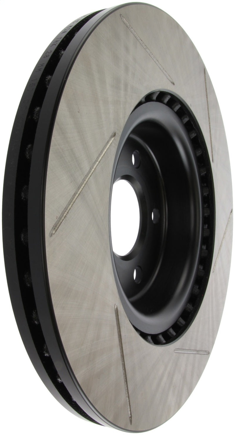 StopTech Power Slot 12 Audi A6 Quattro/11-12 A7 Quattro / 07/11-13 S4 Front Right Slotted Rotor (view 4)