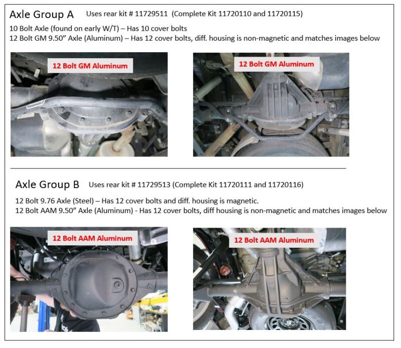 Ridetech 2019+ Chevrolet Silverado/ Sierra 1500 2WD/4WD Rear 4in Lowering Kit w/ HQ Shocks - Group B Secondary image