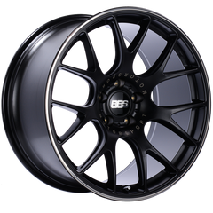 BBS CH-R 20x10.5 5x112 ET25 Satin Black Polished Rim Protector Wheel -82mm PFS/Clip Required