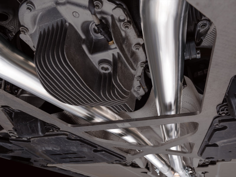AWE Tuning BMW G90/G99 M5 Track Edition Cat-Back Exhaust - Diamond Black Tips (view 4)