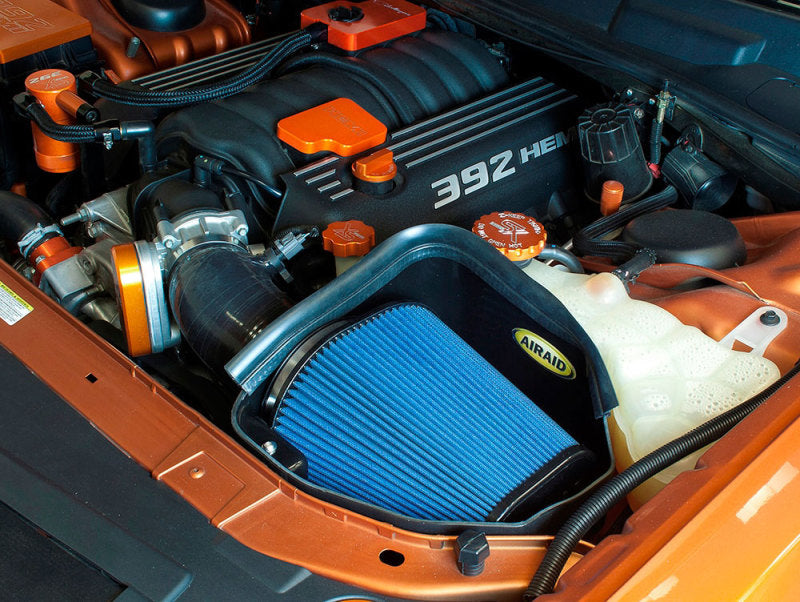 Airaid 11-14 Dodge Charger/Challenger MXP Intake System w/ Silicone Tube (Dry / Black Media) Main image