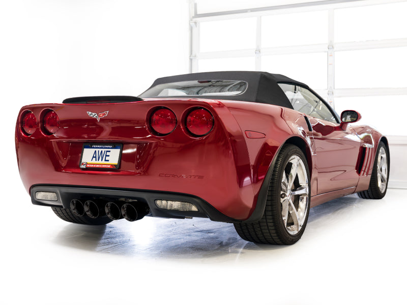 AWE Tuning 09-13 Chevrolet Corvette 6.2L Touring Edition Axle-Back Exhaust w/ Diamond Black Tips (view 4)