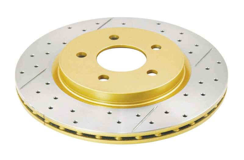 DBA 05-14 Ford Mustang GT Rear Drilled & Slotted Street Series Rotor Main image