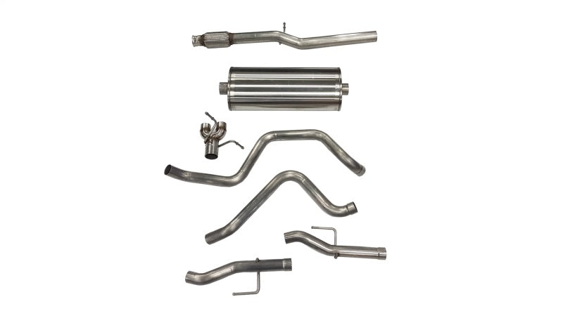 Corsa 2019-2025 Chevy Silverado 5.3L Crew Cab 3in Cat-Back Dual Rear Exit w/ Polished Tip Secondary image