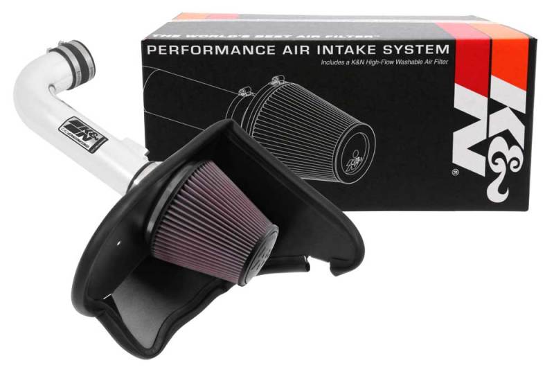 K&N 16-17 Chevy Camaro 3.6L Silver Typhoon Short Ram Intake (view 10)