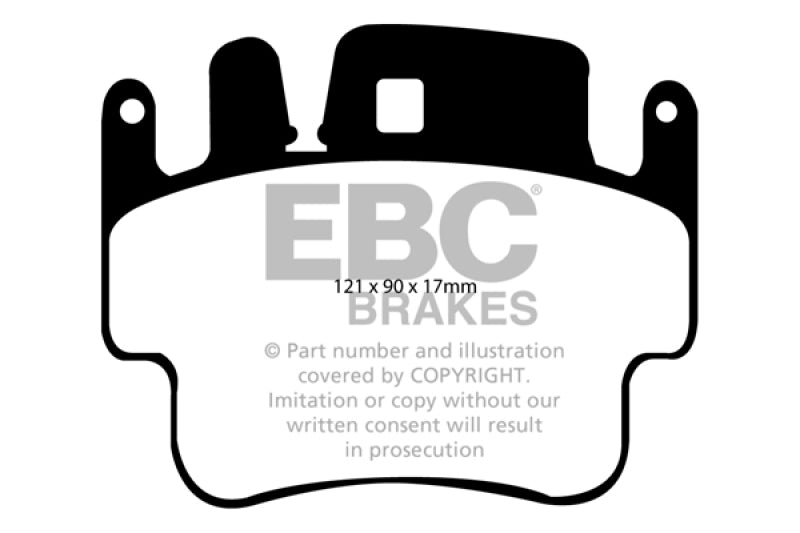 EBC 98-05 Porsche 911 996 3.4 Carrera 2 (Iron Rotor) Redstuff Frt Brake Pad (Check EBC Fit Guide) Main image