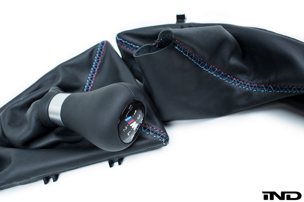 IND F8X M3 / M4 Tri-Color Leather Shift Boot Set - Cross Stitch