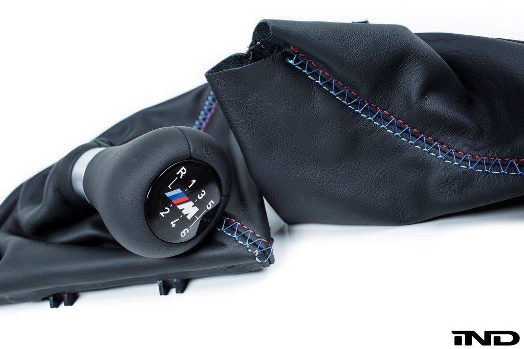 IND F8X M3 / M4 Tri-Color Leather Shift Boot Set - Cross Stitch