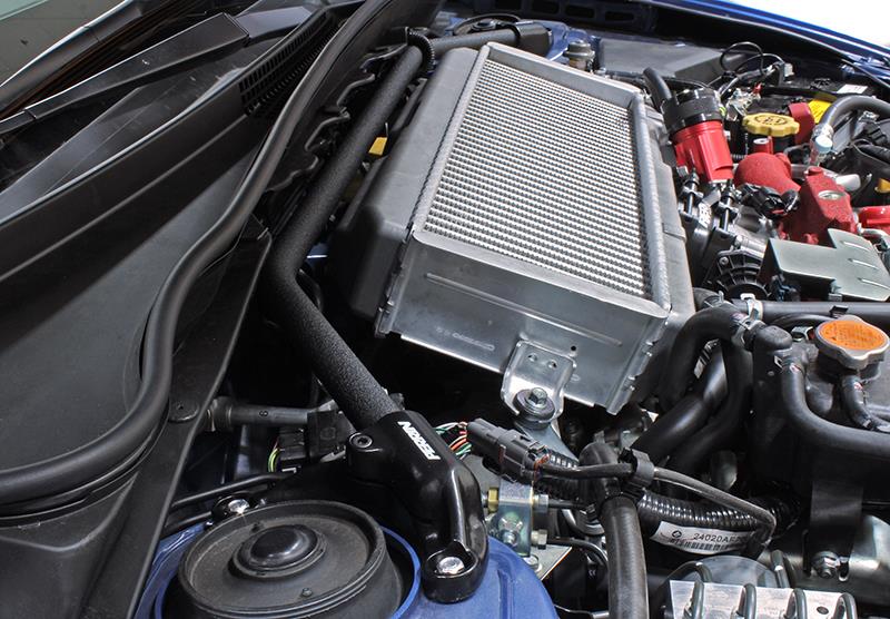 PERRIN 08-14 WRX/STI/Impreza / 14-18 Forester / 13-17 Crosstrek / 05-09 Legacy FR Strut Brace - Blk (view 2)