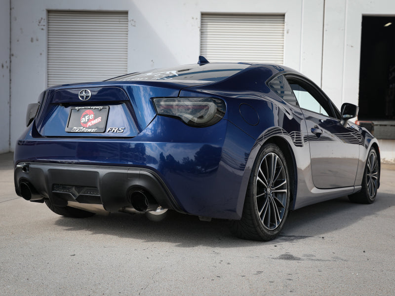 aFe Takeda Exhaust Axle-Back 13-15 Scion FRS / Subaru BRZ 304SS Black Dual Tips Exhaust (view 3)