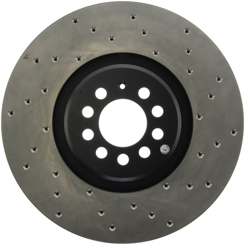 StopTech 04-06 Audi TT Quattro / 04 VW Golf R32 AWD Drilled Left Front Rotor Main image