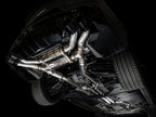 AWE Tuning 2021+ Cadillac CT4-V Blackwing SwitchPath Exhaust - Diamond Black Tips (view 3)