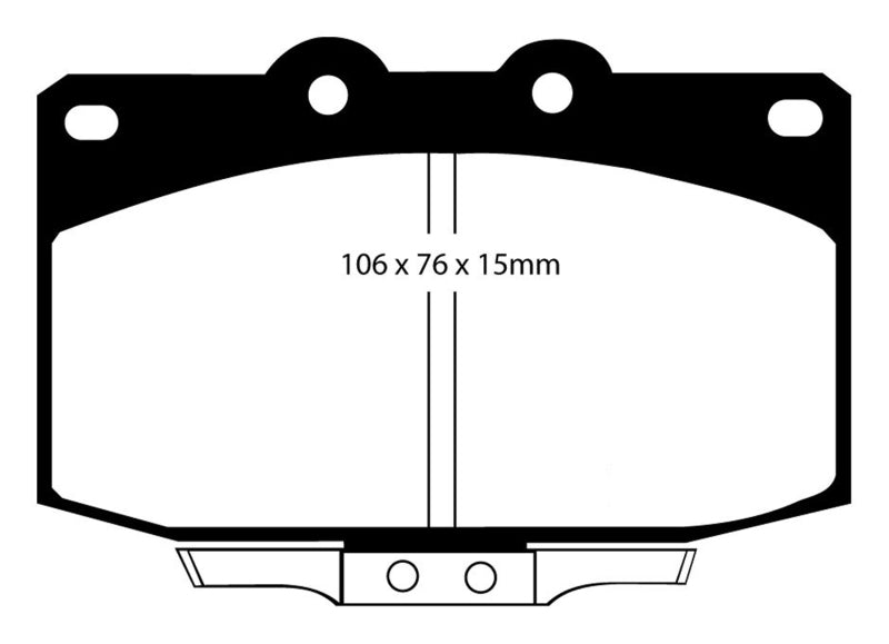 EBC 86-89 Mazda RX7 2.4 (1.3 Rotary)(Vented Rear Rotors) Bluestuff Front Brake Pads Main image