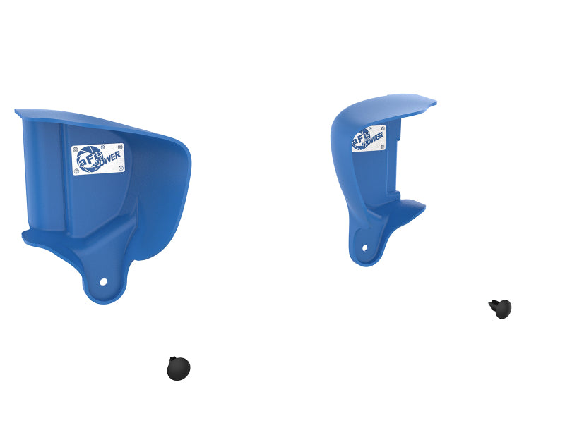 aFe Magnum FORCE Dynamic Air Scoop 15-18 BMW M3/15-20 M4 - Blue (view 4)