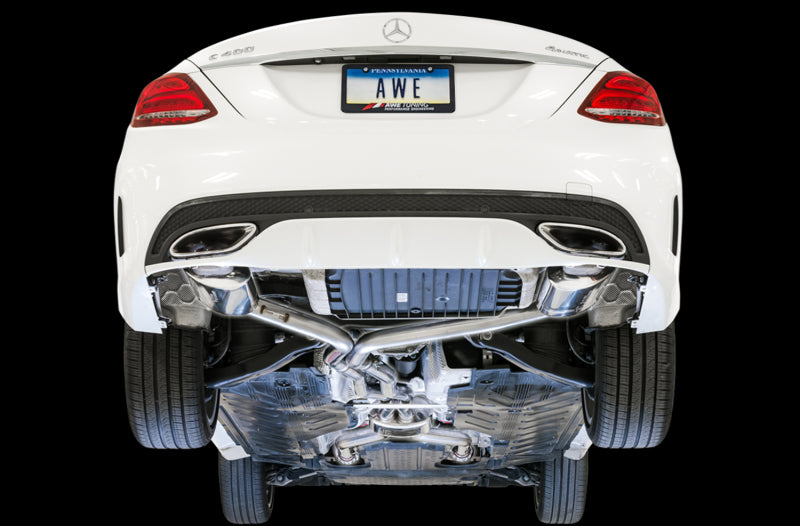 AWE Tuning Mercedes-Benz W205 C450 AMG / C400 Touring Edition Exhaust (view 2)