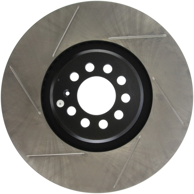 StopTech Power Slot 04-06 Audi TT Quattro / 04 VW Golf R32 Right Front Slotted Rotor Main image