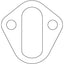 Cometic Ford Flathead V8 8BA/8CM.031in Fiber Fuel Pump Mount Gasket - 1948-1953