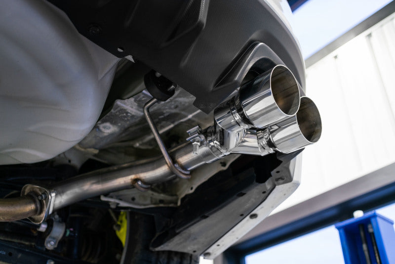 MBRP 15-19 Subaru WRX 2.0L/STI 2.5L 2.5in Dual Split Rear Exit w/ 3.5in CF Tips - T304 (view 2)