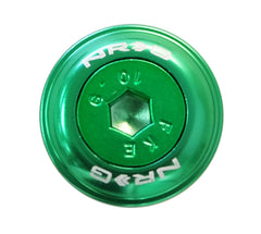 NRG Fender Washer Kit w/Color Matched M6 Bolt Rivets For Plastic (Green) - Set of 10