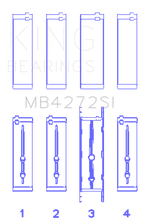 King Engine Bearings Holden Alloytec 175/190 (Size +0.25mm) Main Bearing Set