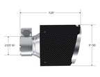 MBRP CF Tip 2.125in ID, 5in OD Out, 7.25in Length, Pair 17-25 BRZ/GR86 (view 2)