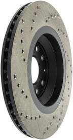 StopTech 09-13 VW CC 3.6L VR6 / 08-09 & 12 Golf R/Golf R32 Drilled Left Rear Rotor (view 4)