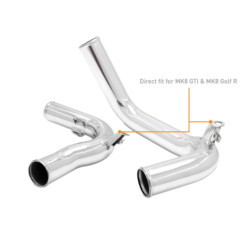 Mishimoto 22+ Volkswagen GTI MK8 (MQB) Intercooler Pipe Kit Polished (view 2)