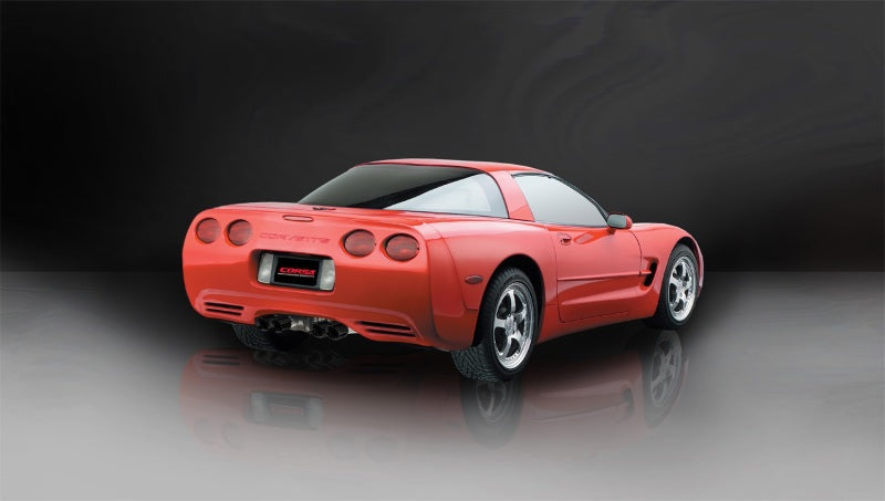 Corsa 97-04 Chevrolet Corvette C5 Z06 5.7L V8 Black Xtreme Axle-Back Exhaust (view 2)