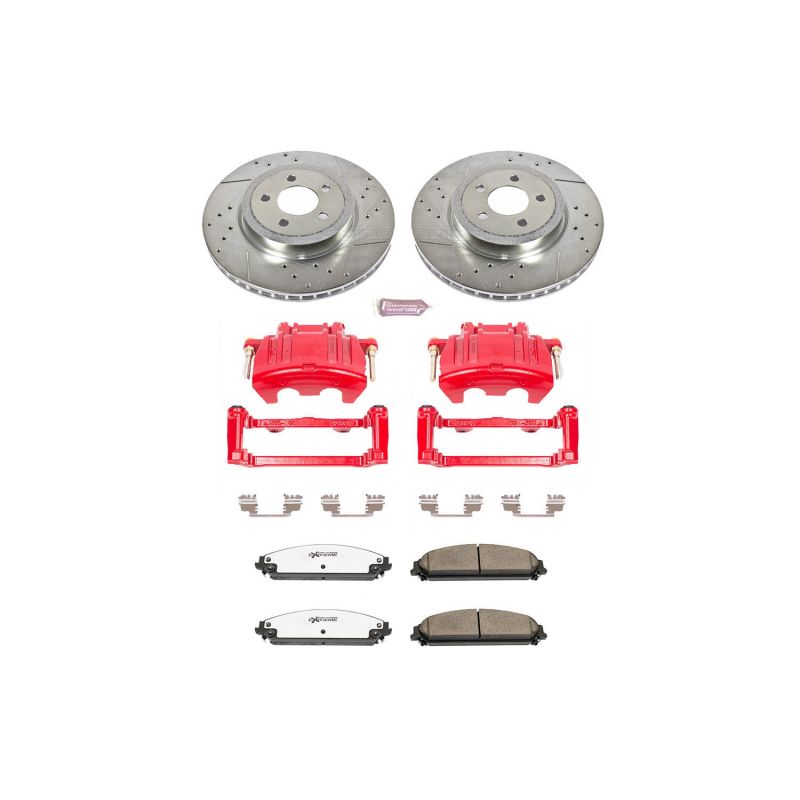 Power Stop 05-08 Dodge Magnum Front Z26 Street Kit w/Cals Main image