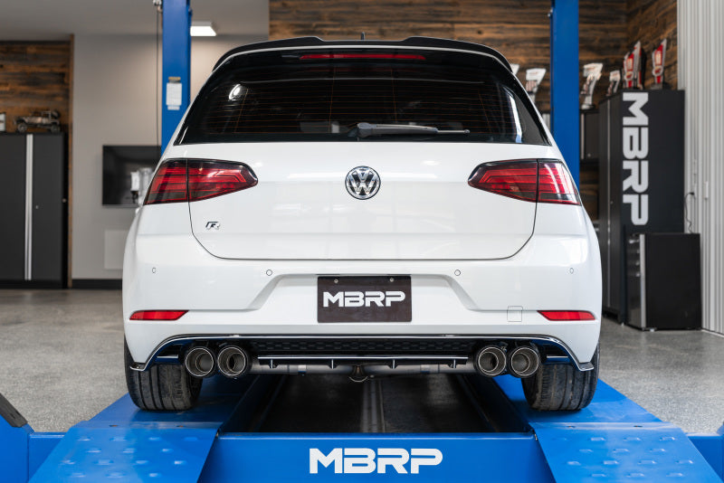 MBRP 15-19 VW Golf R MK7/MK7.5 3in T304 Cat Back Exhaust w/ Carbon Fiber Tips (view 4)