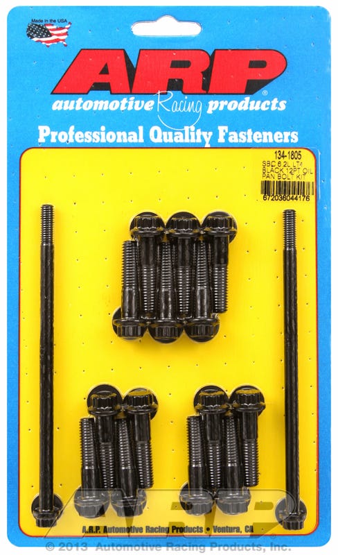 ARP 12 POINT OIL PAN BOLT KIT - GEN V LT - BLACK OXIDE - 134-1805 Secondary image