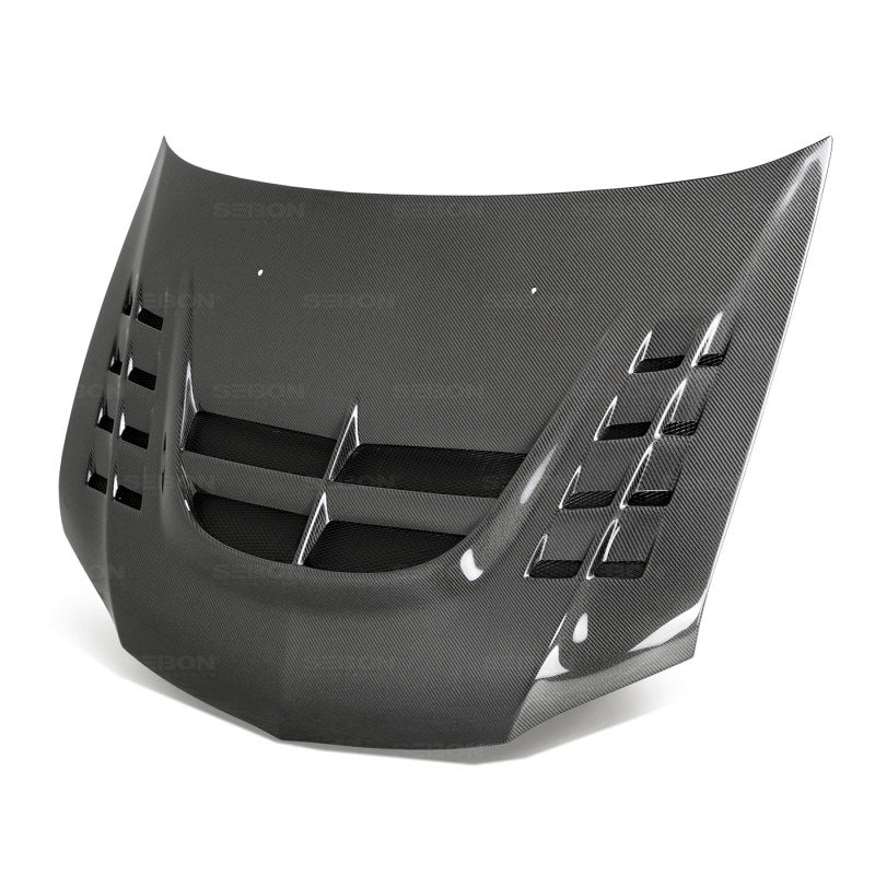 Seibon 03-07 Mitsubishi Evo 8 & 9 CW II Carbon Fiber Hood Main image