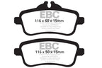 EBC 14+ Mercedes-Benz CLA45 AMG 2.0 Turbo Redstuff Rear Brake Pads (view 2)