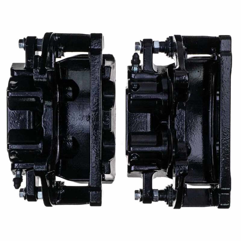 Power Stop 2014 Chrysler 200 Front Black Caliper - Pair w/Bracket (view 2)