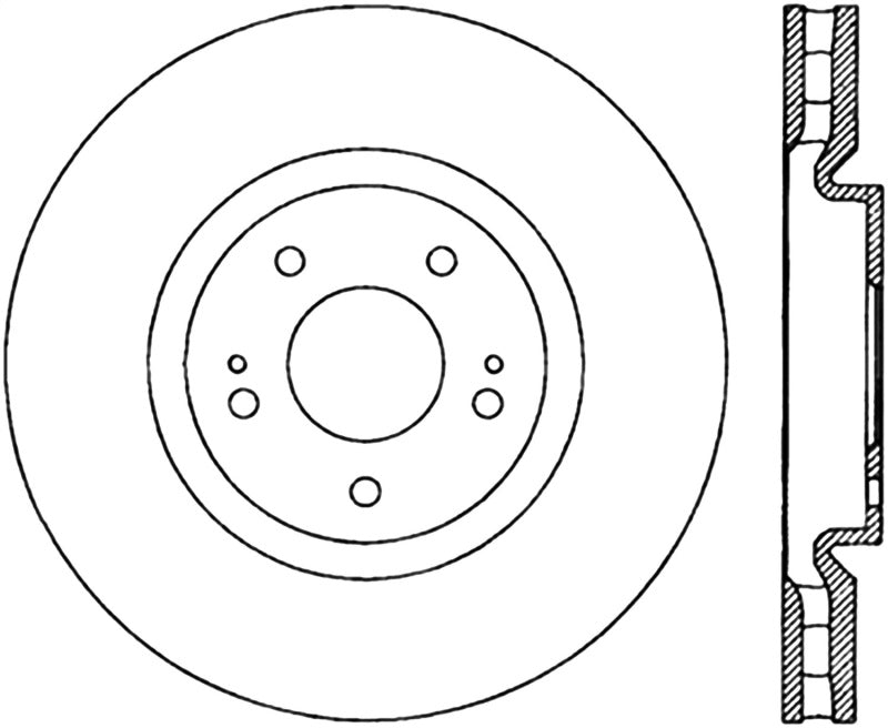 StopTech Slotted & Drilled Sport Brake Rotor Main image