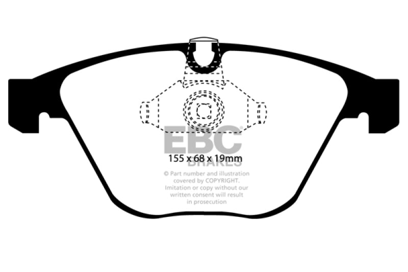 EBC 08-10 BMW M3 4.0 (E90) Yellowstuff Front Brake Pads Main image