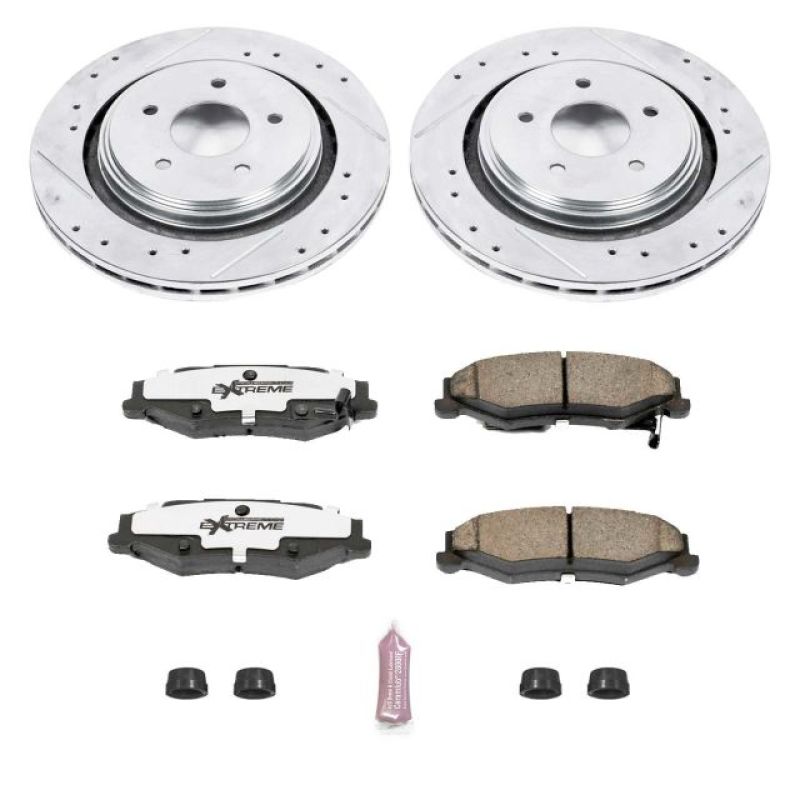 Power Stop 06-09 Cadillac XLR Rear Z26 Street Warrior Brake Kit Main image