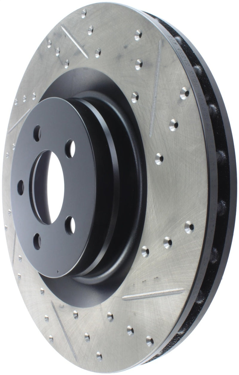 StopTech SportStop 06-09 Chrysler SRT-8 Front Left Drilled & Slotted Rotor (view 4)