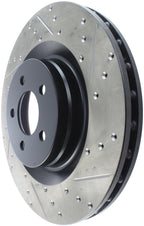 StopTech SportStop 06-09 Chrysler SRT-8 Front Left Drilled & Slotted Rotor (view 4)