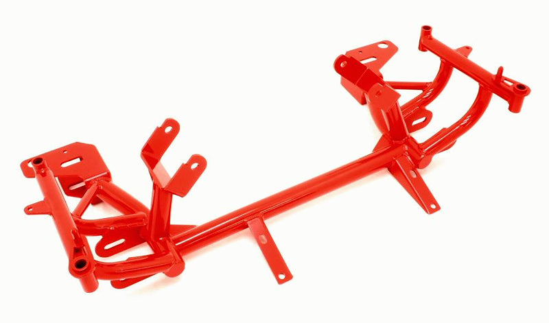 BMR 98-02 4th Gen F-Body K-Member w/ Turbo LS1 Motor Mounts and Pinto Rack Mounts - Red Main image
