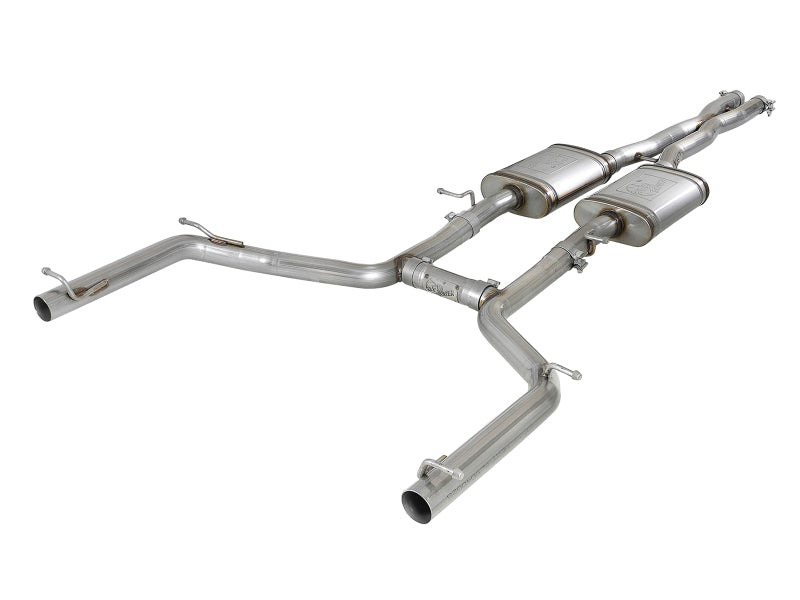 aFe MACH Force-Xp 2-1/2in 304 SS Cat-Back Exhaust 15-19 Dodge Challenger V6-3.6L - Raw Tip Main image