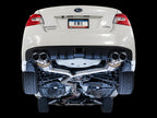 AWE Tuning 2015+ Subaru WRX VA Sedan Touring Edition Exhaust - Chrome Silver Tips (102mm) (view 2)