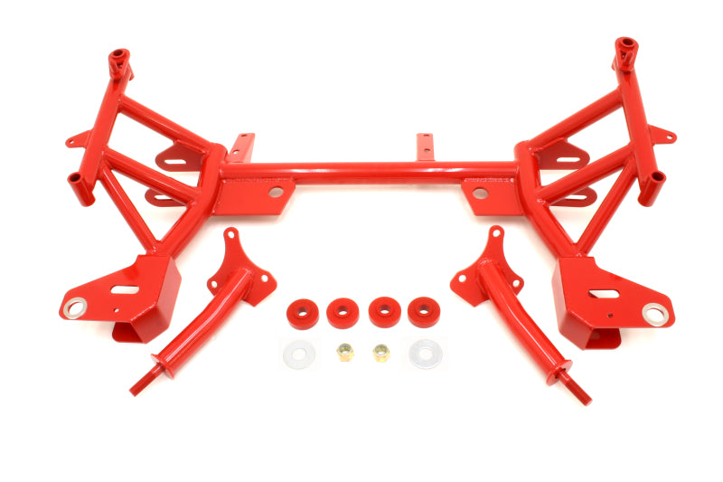 BMR 93-02 F-Body K-Member w/ SBC/BBC Motor Mounts and Pinto Rack Mounts - Red Main image