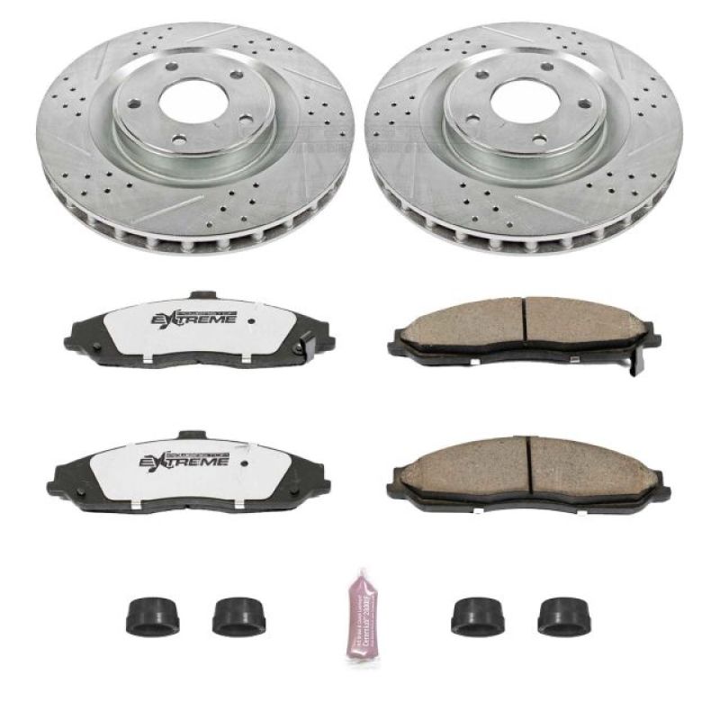 Power Stop 05-07 Cadillac XLR Front Z26 Street Warrior Brake Kit Main image