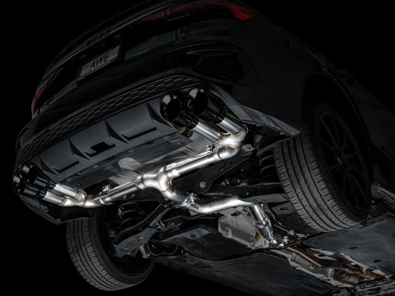 AWE Tuning 22-24 Audi 8Y S3 Track Edition Exhaust - Diamond Black Tips (view 2)
