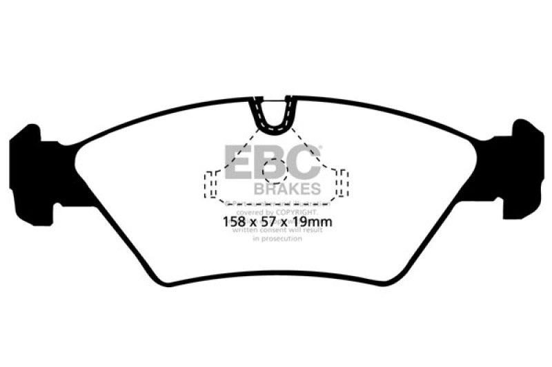 EBC 87-91 BMW M3 2.3 (E30) Redstuff Front Brake Pads Main image