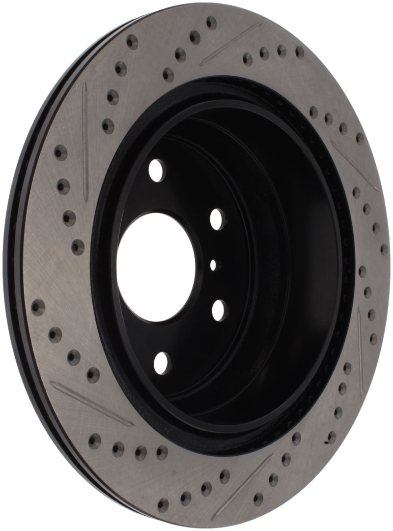 StopTech 07-10 GMC Sierra (w/ Rear Drum) / 07-09 GMC Yukon Rear Left Slotted & Drilled Rotor Secondary image