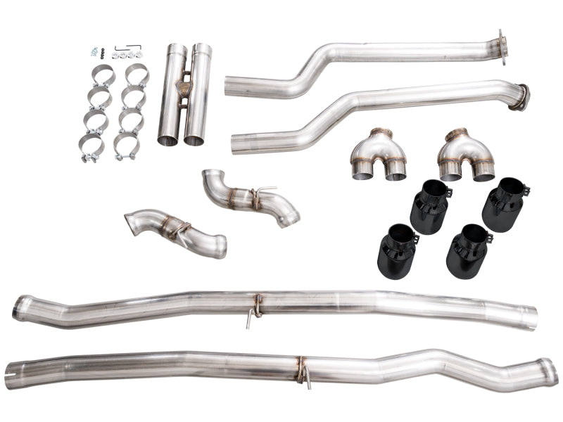 AWE Tuning BMW G90/G99 M5 Track Edition Cat-Back Exhaust - Diamond Black Tips (view 20)