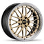 BBS LM 20x9 5x130 ET42 CB71.6 Gold Wheel w/ Diamond Cut Machined Lip